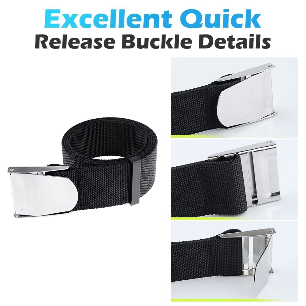 Scuba Diving Weight Belt - 1.5 m Nylon Webbing, Stainless Steel Buckle