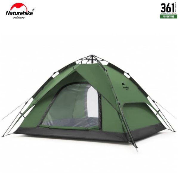 Naturehike 3-4 Person Pop Up Tent - Forest Green