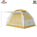 Naturehike Ango instant camping tent with canopy in thorn yellow, 361 Degrees Tanzania