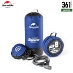 Naturehike portable camping shower with foot pump, model NH17L101-D