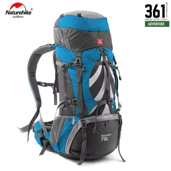 Naturehike 70L + 5L Hiking Backpack - Blue