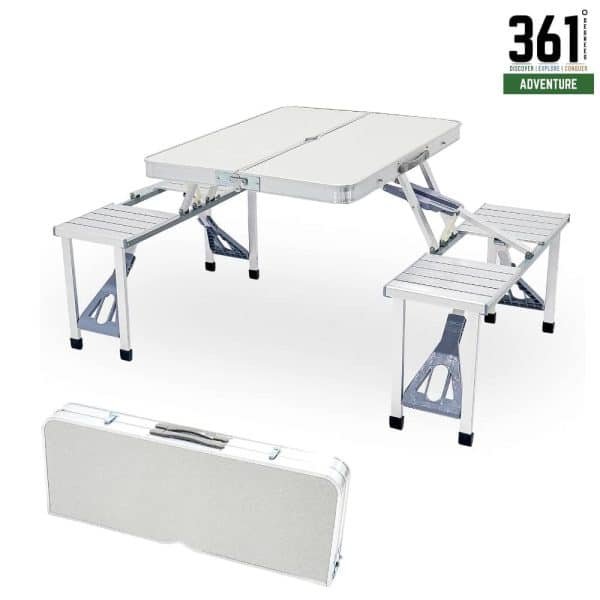 Aluminum Folding Picnic Table with 4 Seats