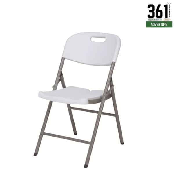 Outdoor Folding HDPE Chair – White