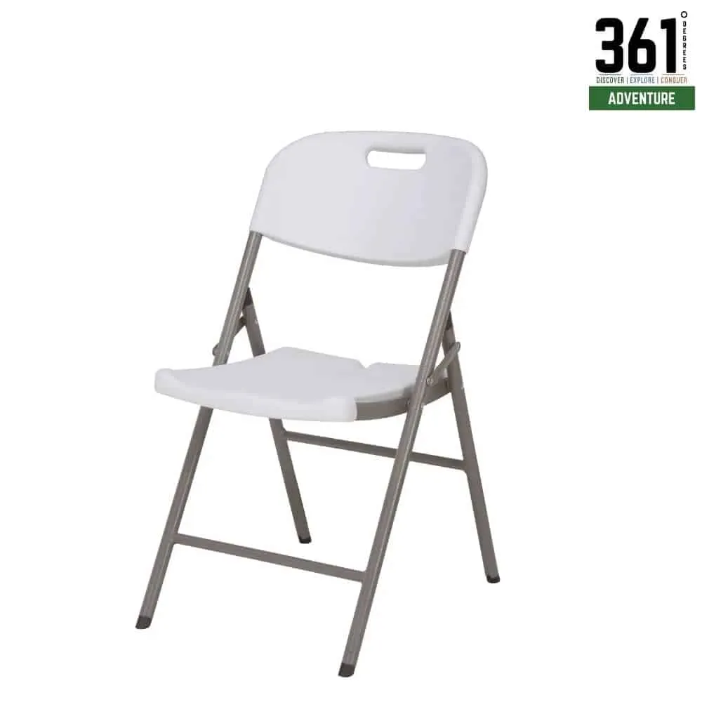 Outdoor Folding HDPE Chair – White
