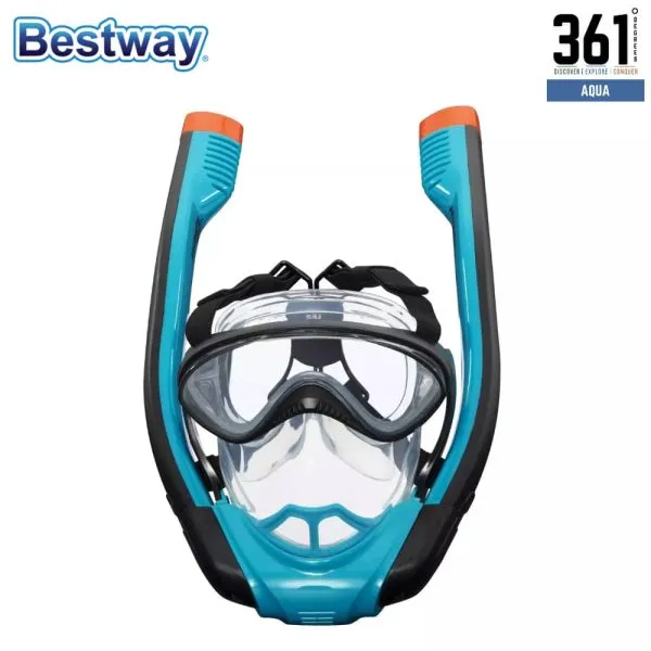 Bestway Hydro-Pro SeaClear Flowtech Full-Face Snorkelling Mask (24060, S/M)