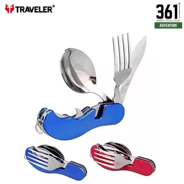 3-in-1 Foldable Multi-Function Pocket Fork Spoon