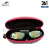 Conquest Swim Goggles with Attached Earplugs + Case