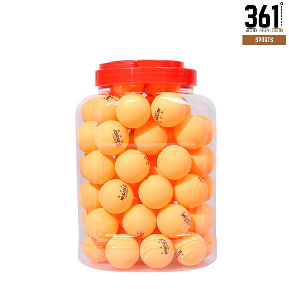 Three Star Table Tennis Balls - 60pcs Jar