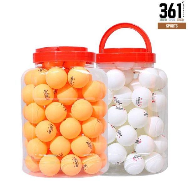 Three Star Table Tennis Balls - 60pcs Jar