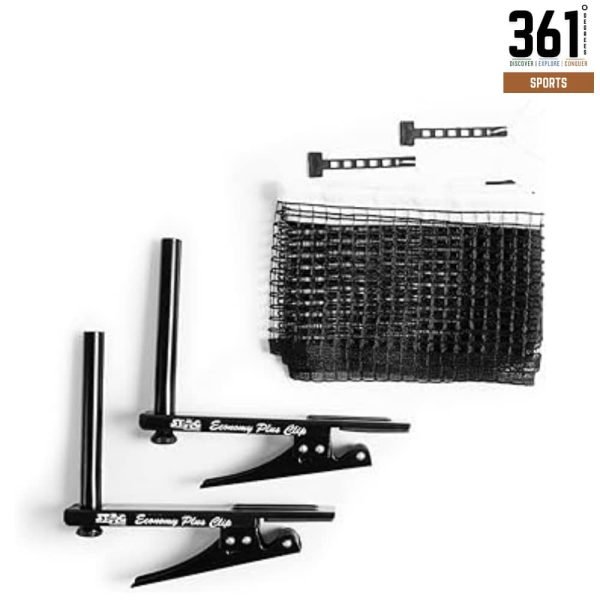 Ping Pong Net Set with Spring-Activated Clamp