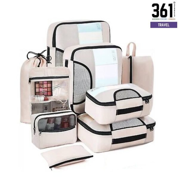 8-Piece Packing Cubes Set for Suitcases