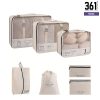 Compression Packing Cube Set of 7pcs Travel Organizer Bag