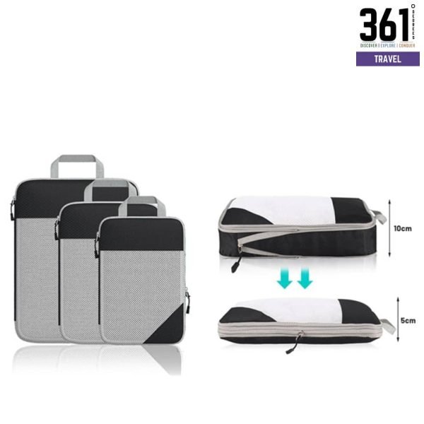 Compression Packing Cubes for Travel 3pcs Set