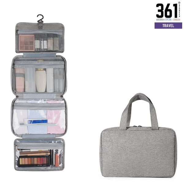 Hanging Cosmetic Bag - 4 Fold