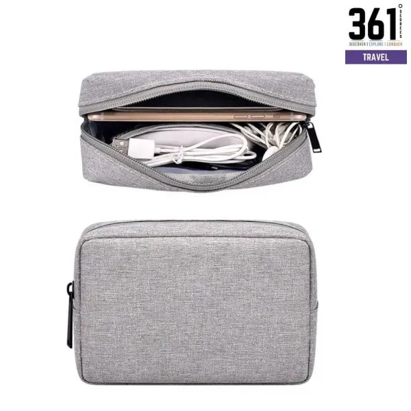 Digital Accessories Storage Bag - Compartmented, Polyester