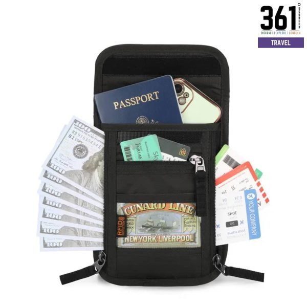 Neck Passport Organizer with RFID Blocking