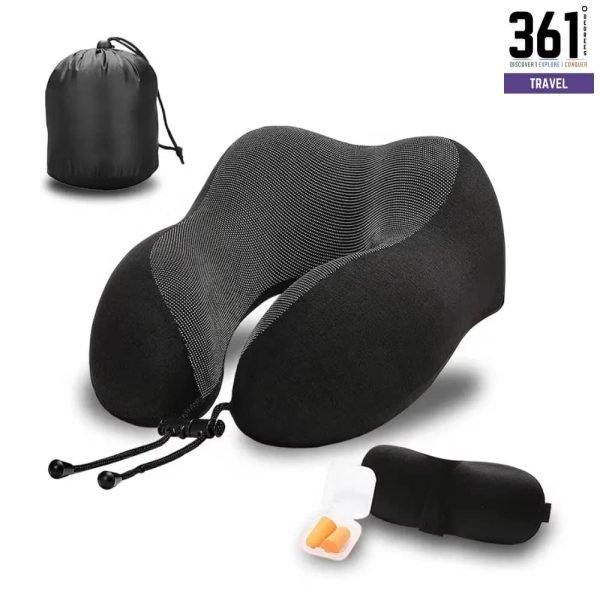 Neck Travel Pillow – 100% Pure Memory Foam