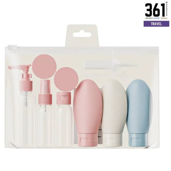 Plastic Refillable Travel Bottle Set