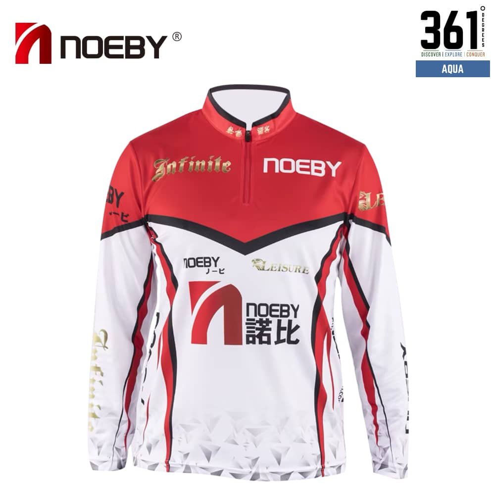 Noeby Long Sleeve Fishing Shirt - Red