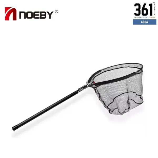 Noeby Type-D Telescopic Carbon Landing Net - 122 to 326 cm, Folding Head