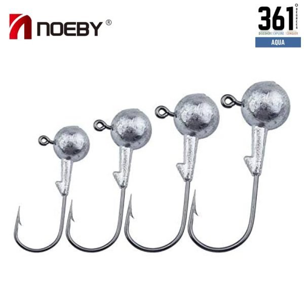Unpainted Round Ball Jig Heads - 1/8, 1/4, 3/8 and 1/2 oz
