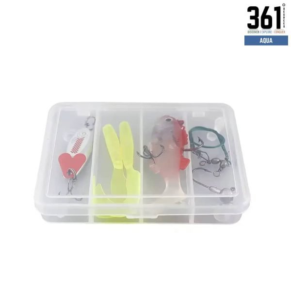 25-Piece Jig Head & Soft Bait Lure Set