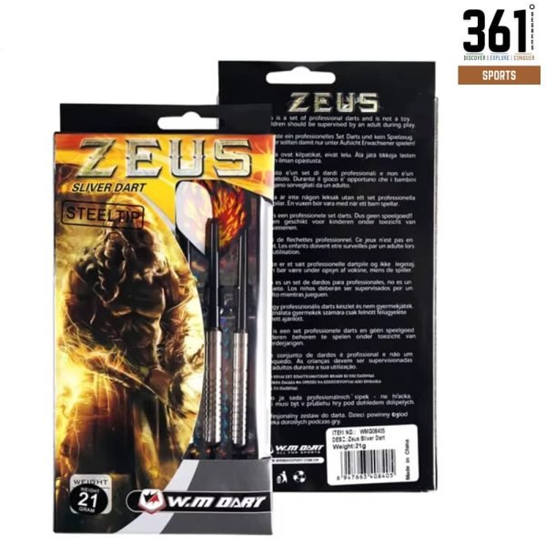 Win.Max Zeus Steel Tip Silver Dart Set - 21g