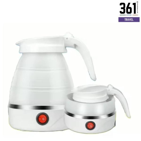 Foldable Electric Silicone Collapsible Lightweight Kettle