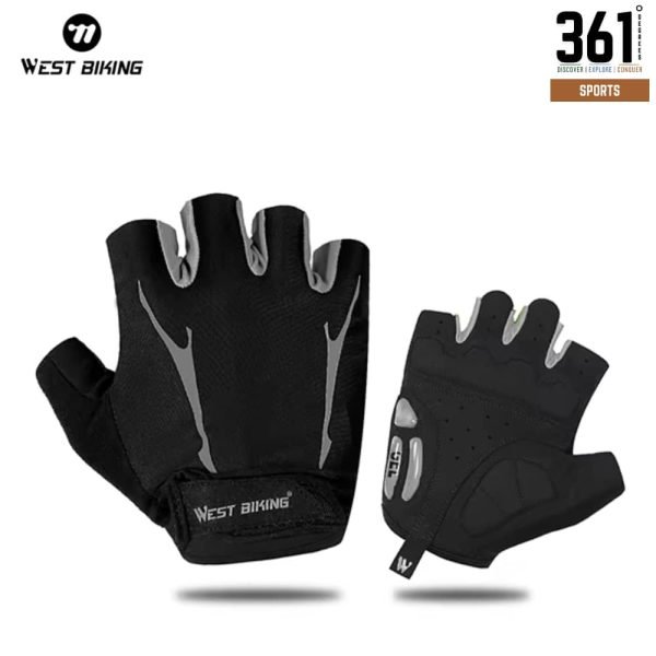 WEST BIKING Cycling Gloves - Grey