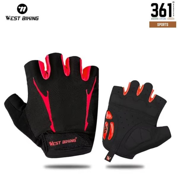WEST BIKING Cycling Gloves - Red