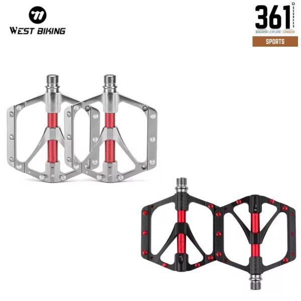 WAKE Mountain Bike Aluminum Alloy 3-Bearing Pedals