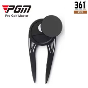 Black Divot Repair Tool and Ball Marker