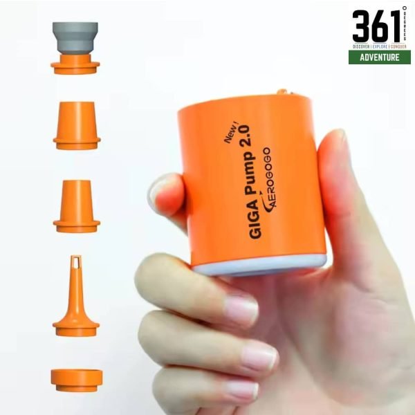 Aerogogo GIGA Pump 2.0: Ultra-Portable 3-in-1 Air Pump, Vacuum Pump, and Lantern