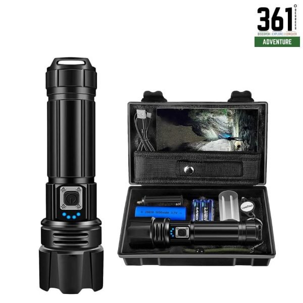 High Lumen USB-C Rechargeable P70 LED Flashlight
