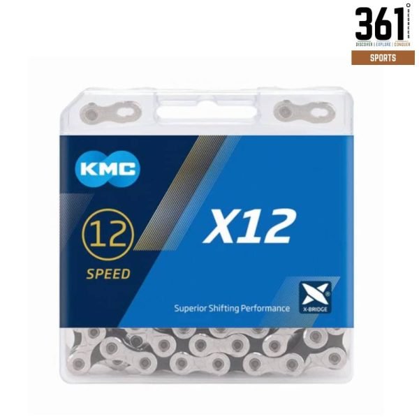 KMC Bicycle Chain X12 - Silver/Black