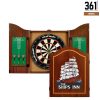 WinMax Official 18-Inch Diameter Dartboard Set with Cabinet