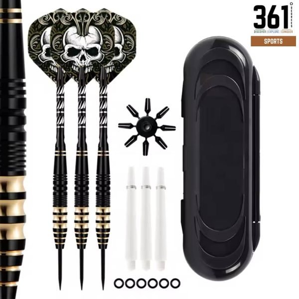 CyeeLife 22g Black 90% Tungsten Steel Tip Darts Barrel Set