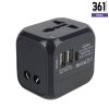 Universal Travel Adapter with Intelligent IC & Multi-Protection