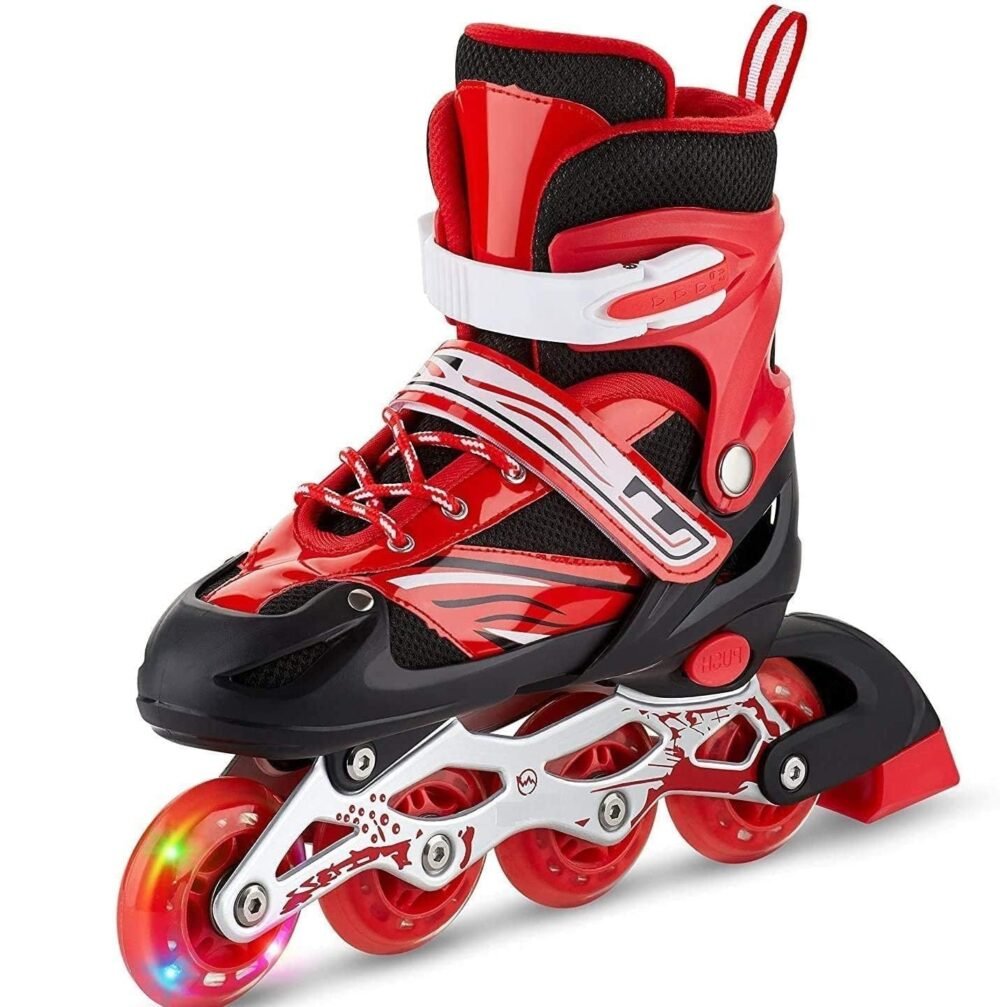 4 Wheel Inline Skates - Red