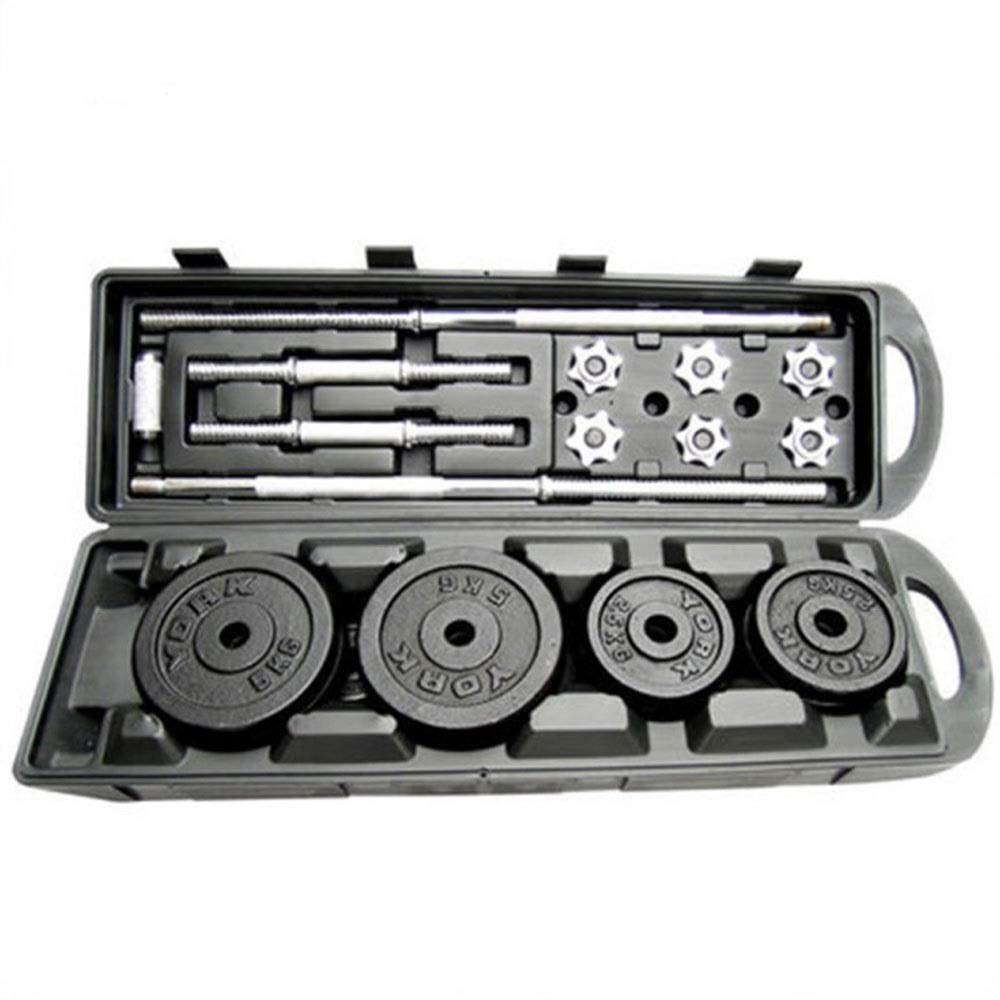 Adjustable Dumbbell Set - 50 kg Total with Coated Plates