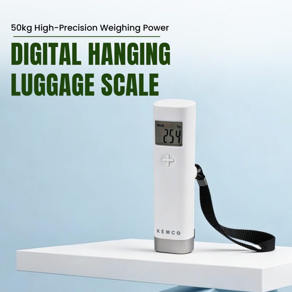 Digital Luggage Scale - 50 kg, Compact ABS Body