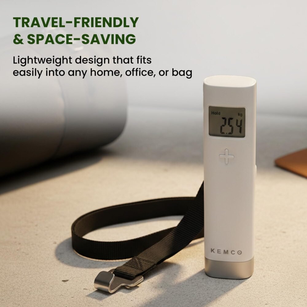 Digital Luggage Scale - 50 kg, Compact ABS Body