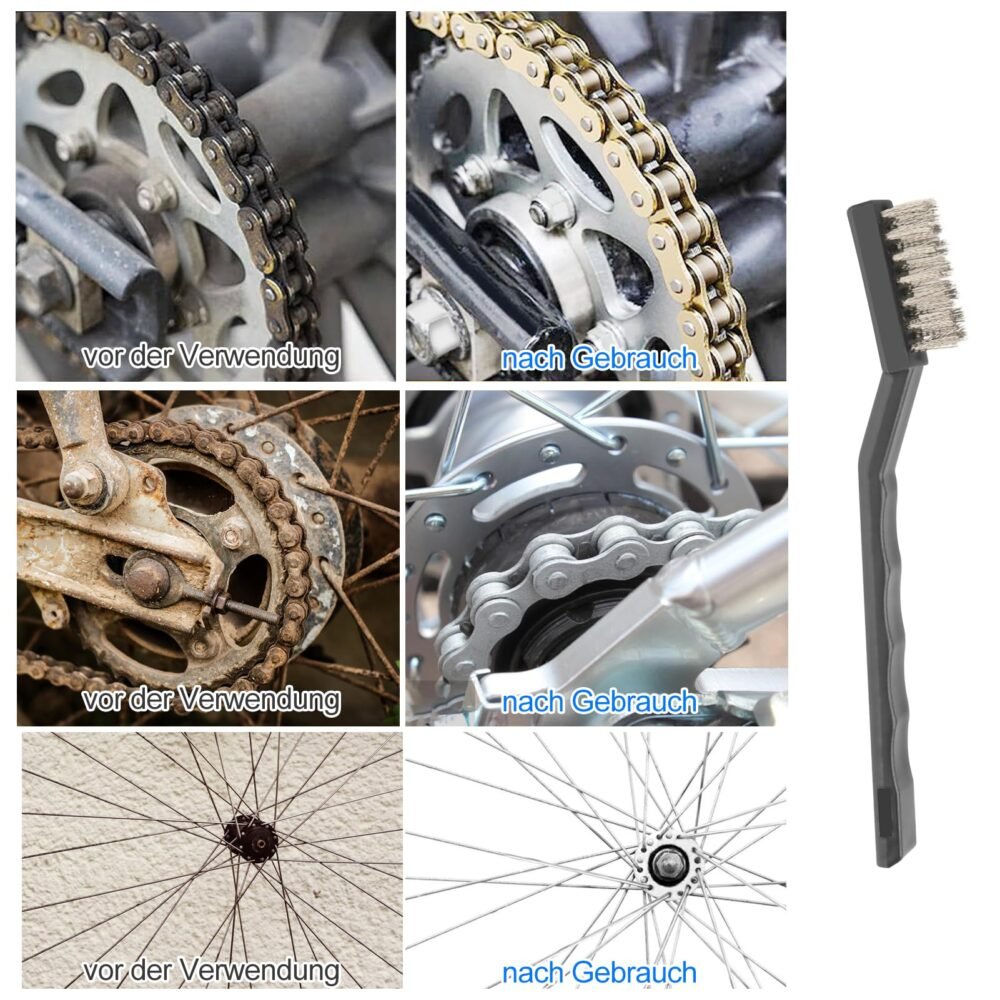6-Piece Bicycle Chain Cleaning Brush Kit