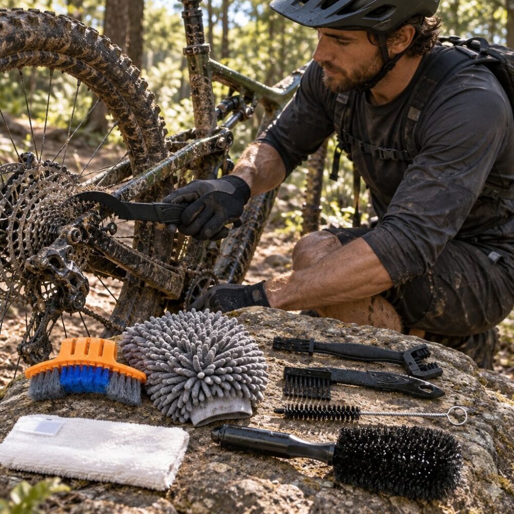8-Piece Bike Cleaning Brush Kit