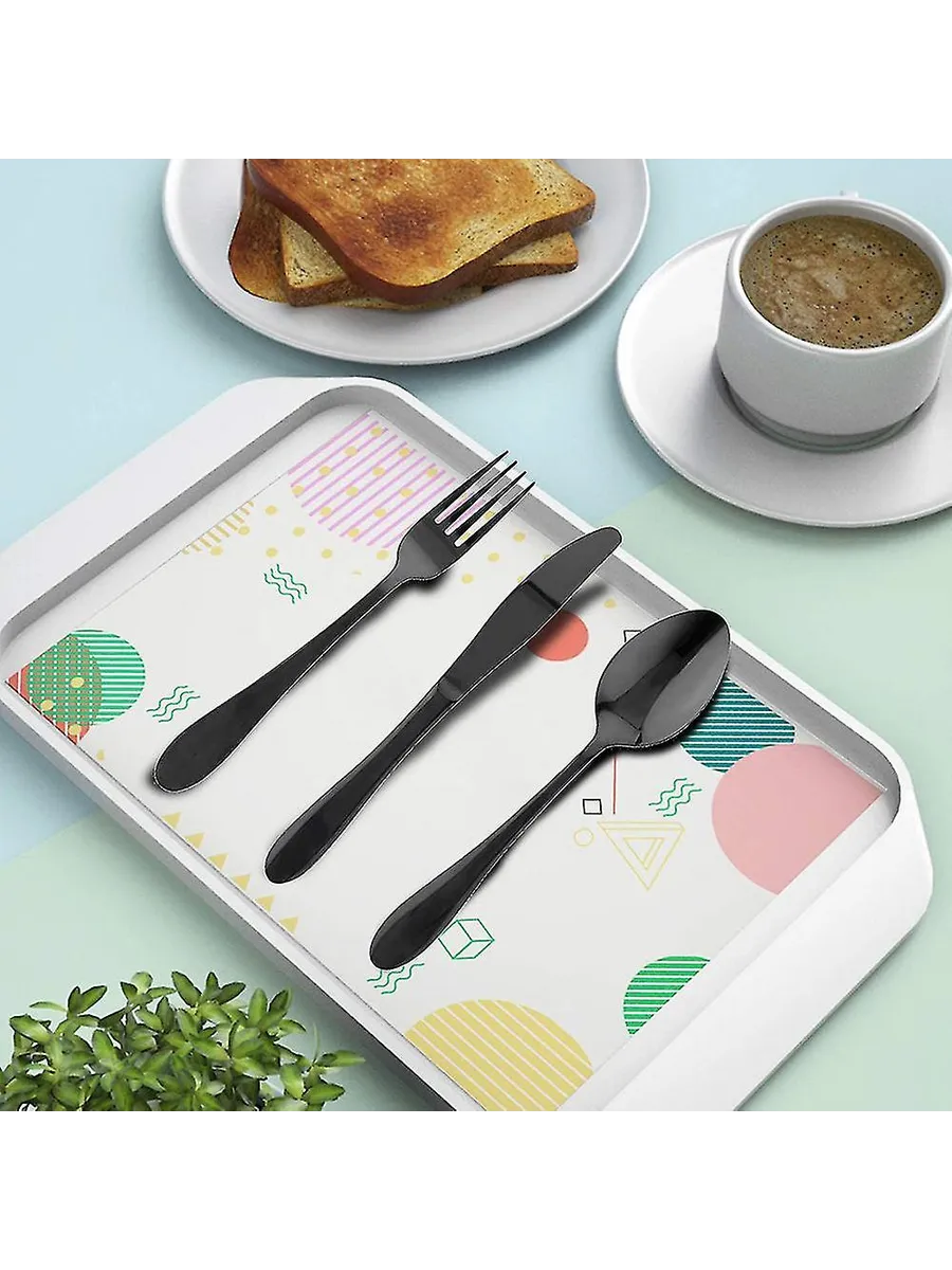 8-Piece Reusable Travel Silverware Set with Case