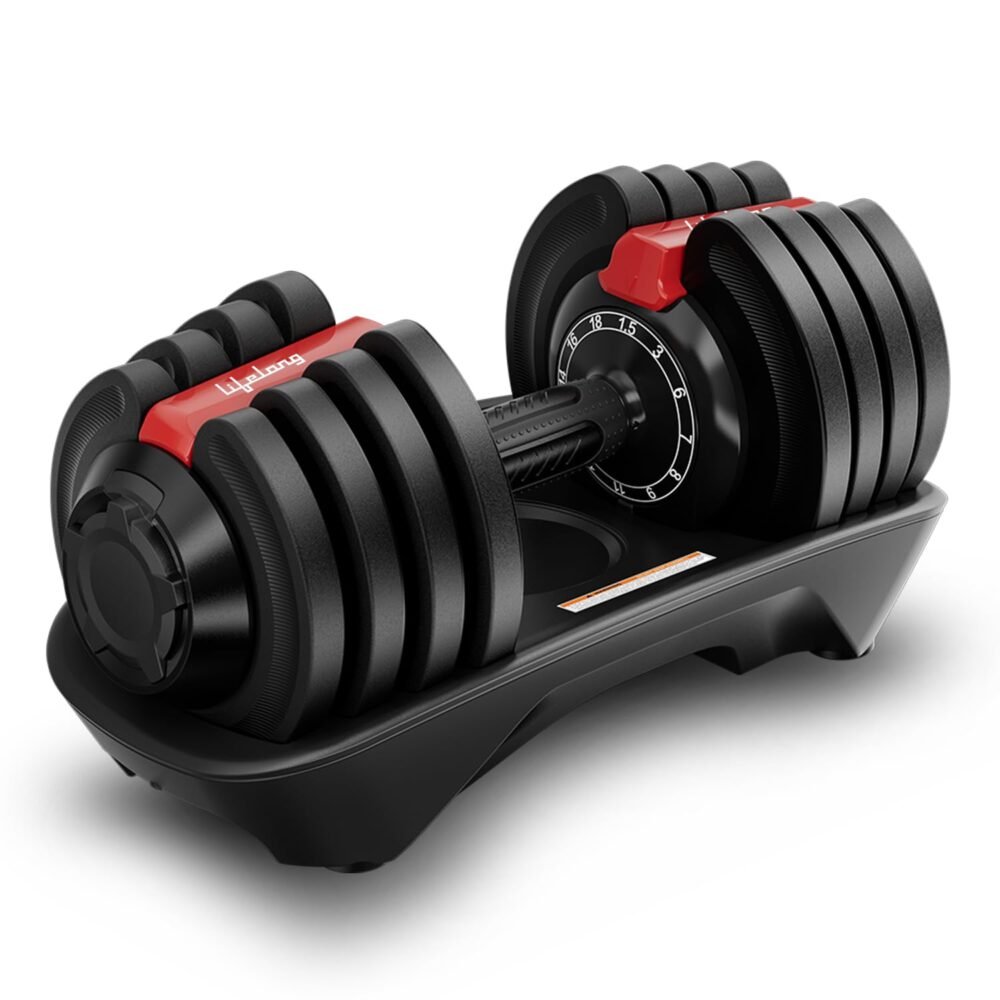 Adjustable Dumbbell - Single, for Home Workouts