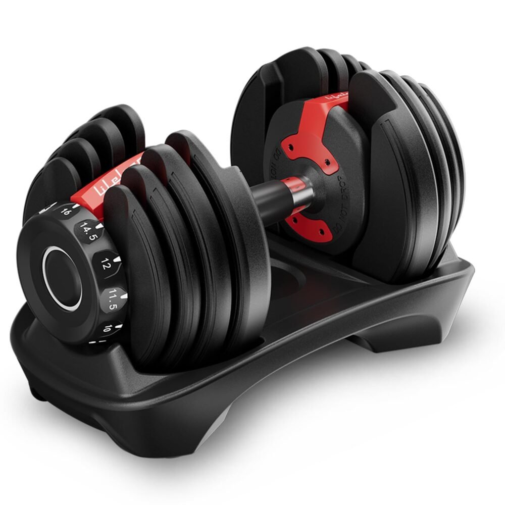 Adjustable Dumbbell - Single, for Home Workouts