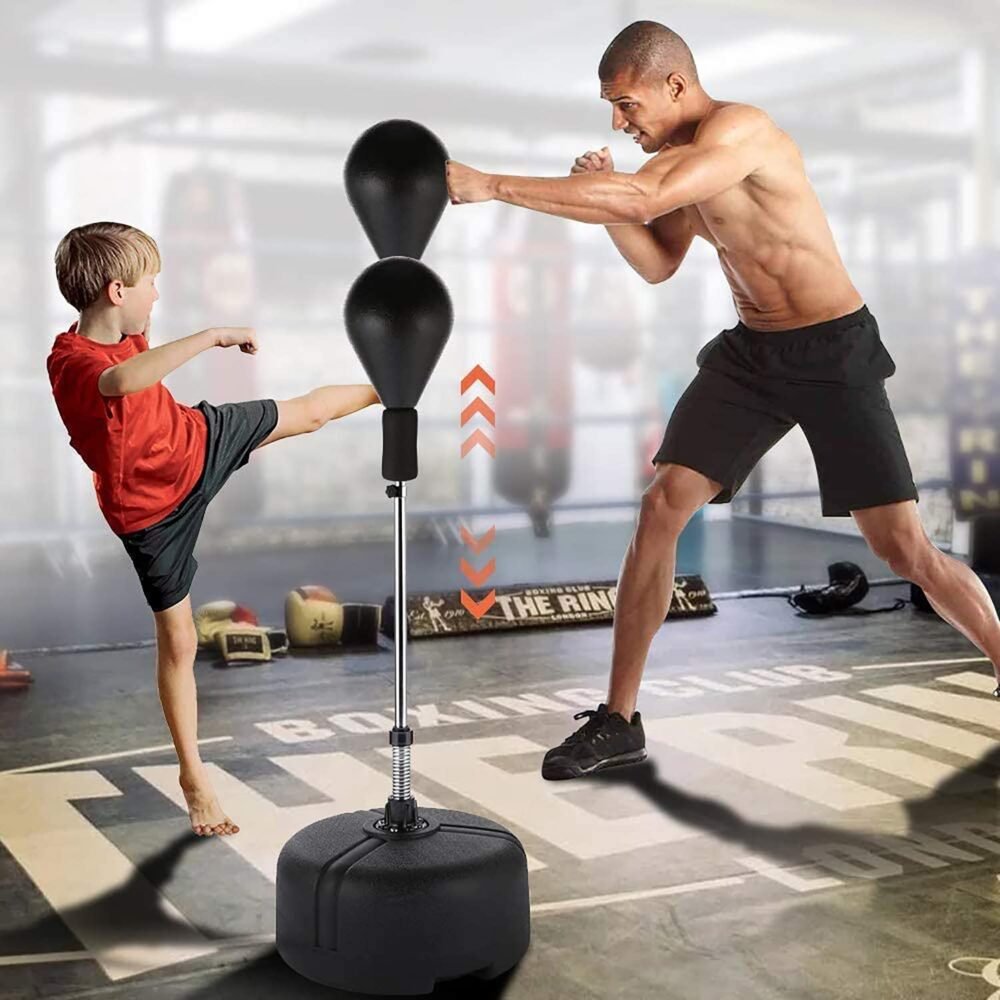 Freestanding Punching Ball - Adjustable Height with Fillable Base