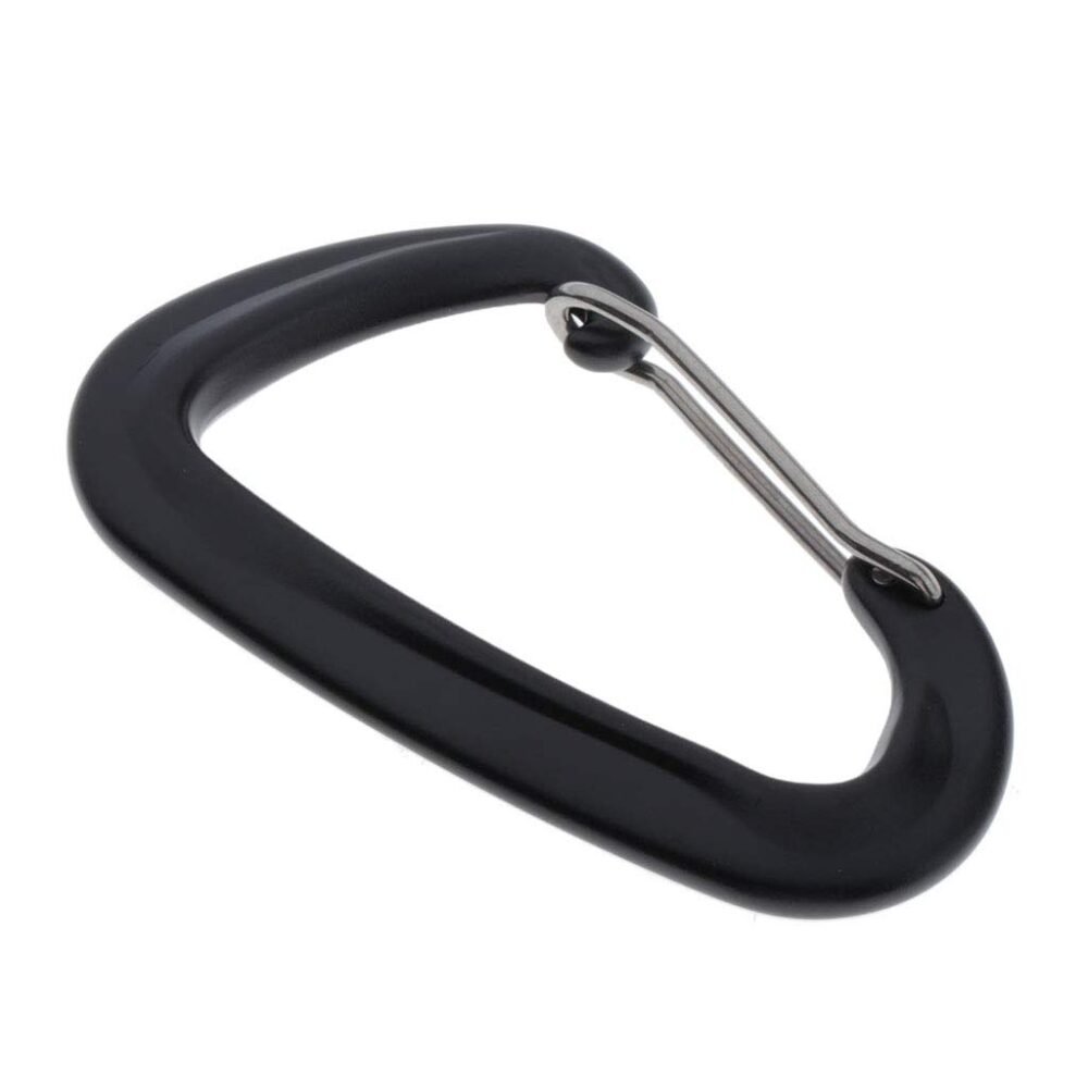 Aluminium Spring Clip Carabiner - Red (Gear Clip, Not for Climbing)