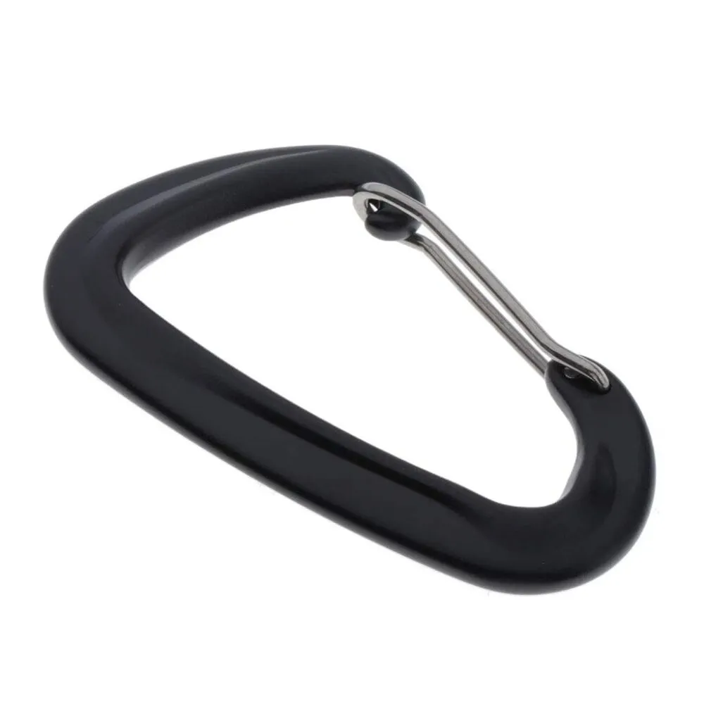 Aluminium Spring Clip Carabiner - Red (Gear Clip, Not for Climbing)